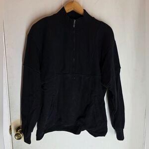 YoungLA Women's Half Zip-Up Pullover Hoodie